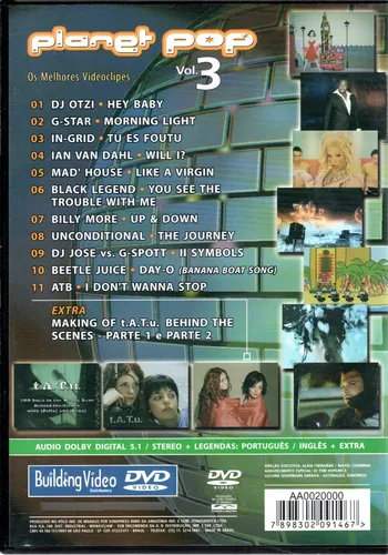Dvd Planet Pop - Vol. 3 | MercadoLivre