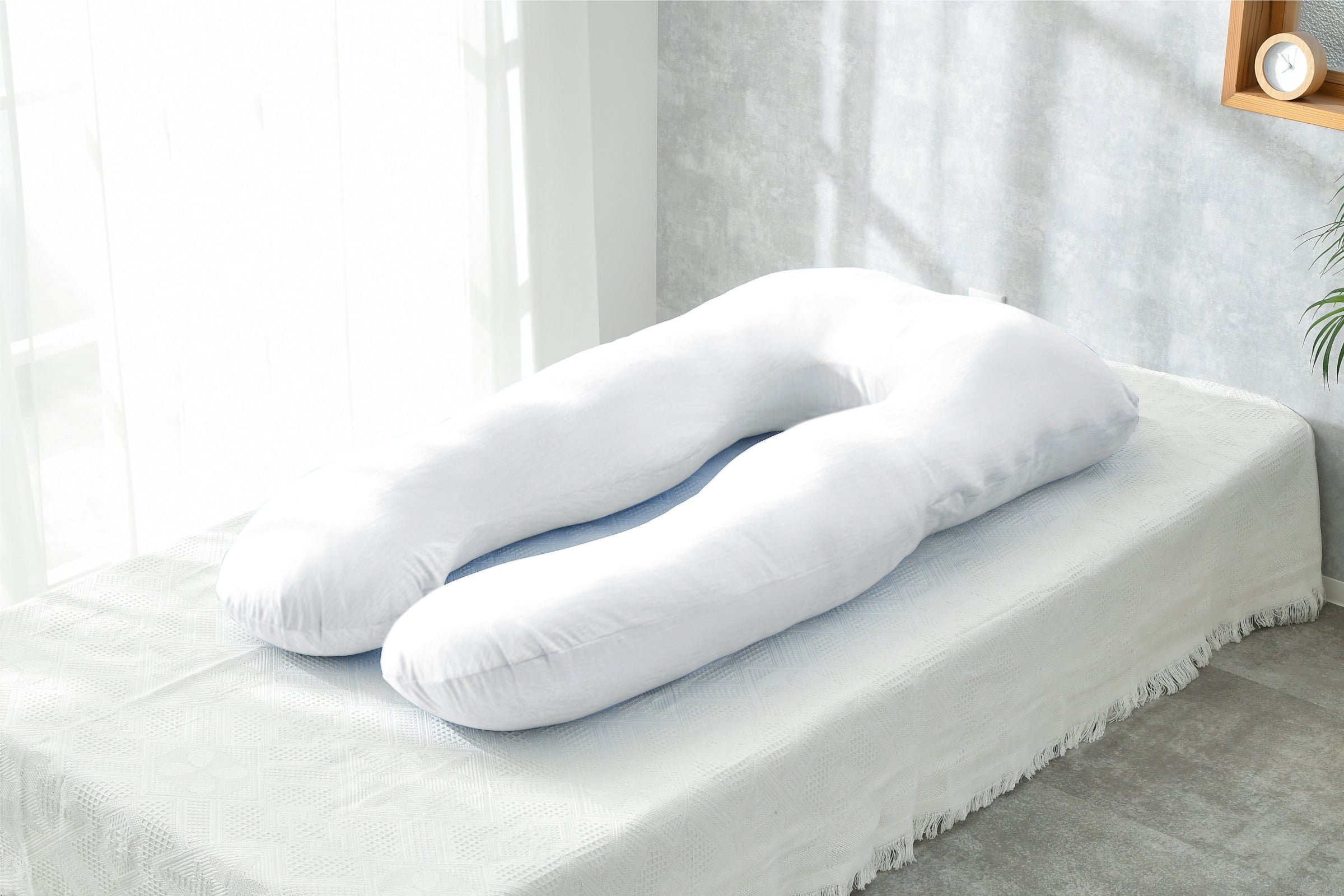 NELUKA 包まれて眠るプレミアム抱き枕ハグモッチと専用クールグレー冷