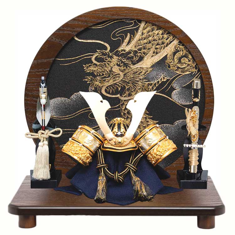 翔龍屏風大鍬形兜 兜平飾り 20Y-11 – 福仙