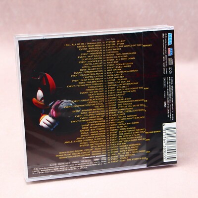 Shadow The Hedgehog Original Soundtrax SOUNDTRACK GAME MUSIC 2 CD