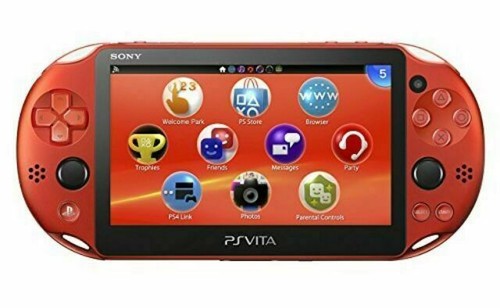 PS Vita Red Black Value Pack PCHJ 10021 Console Charger Box 8GB