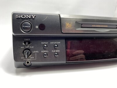 SONY MDS-S38 Black MD Deck Recorder Body Only Fully Tested Working