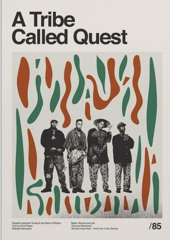 Classic Rap Group - A Tribe Called Quest 12x18 Inch Canvas Poster