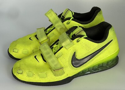 MENS NIKE ROMALEOS 2 VOLT YELLOW WEIGHT LIFTING GYM SHOES SIZE