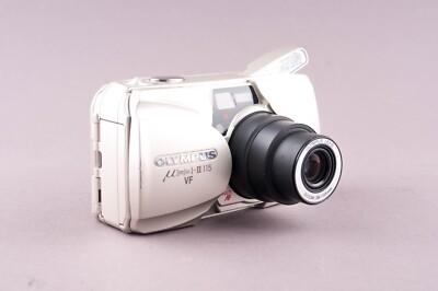 Olympus Mju II Zoom 115 VF Panorama 35mm Point & Shoot Film Camera