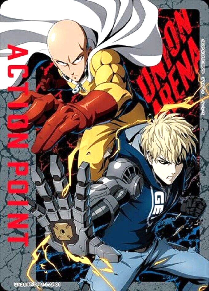 Union Arena Card One-Punch Man Saitama & Genos AP Action Point
