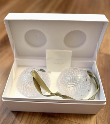 VENINI for Van Cleef & Arpels Ornaments Pair Set Approx 9cm (3.5