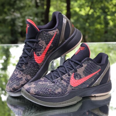 Nike Kobe 6 Protro Italian Camo Men's Size 6 Black Crimson FQ3546