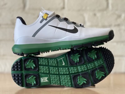 Nike TW13 Wide White Black Green Tiger Woods Men 12 PGA Golf