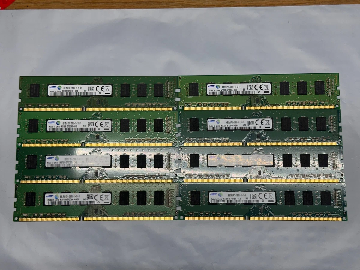 PC3-12800 (DDR3-1600) Computer Memory (RAM) 64 GB Total Capacity