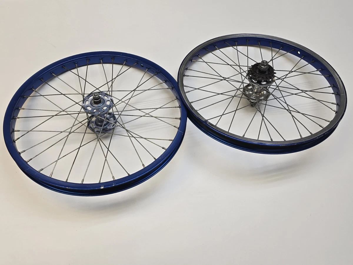 BMX Bike-Old School Blue Wheels & Wheelset Vintage Bike Parts for