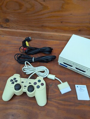 SONY PS2 PlayStation 2 SCPH-55000 GT White Console NTSC-J Japan W