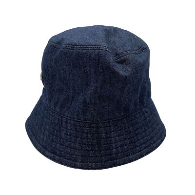 Authentic PRADA Bucket Hat 57cm Size:S 1HC137 Denim #36634968 | eBay