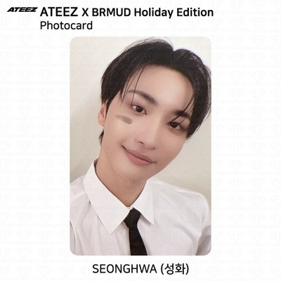ATEEZ X BRMUD Holiday Edition Photocard Standing Keyring KPOP K