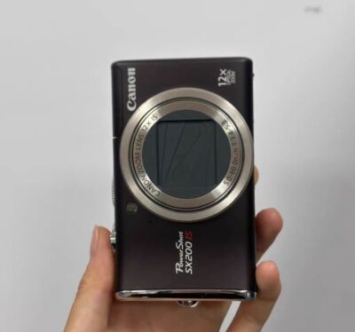 Brown Canon PowerShot SX200 lS 12.1MP 12x Optical Zoom CCD Digital