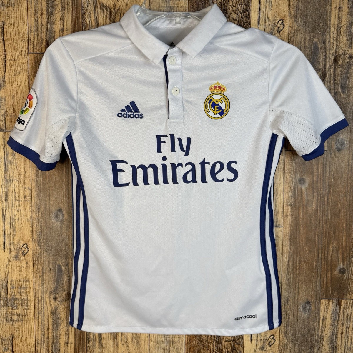 Real Madrid 2016-17 Home Football Jersey Adidas AI5189 Youth Boys