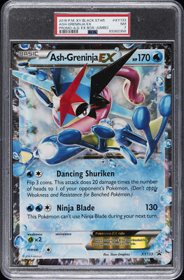 2016 POKEMON XY BLACK STAR PROMO ASH-GRENINJA EX BOX-TAG ASH
