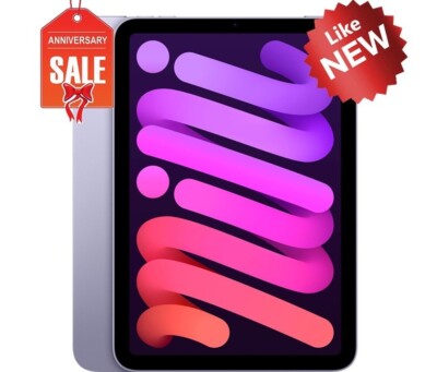 Apple iPad mini 6th Gen. 64GB, Wi-Fi, 8.3 in - Purple - Excellent