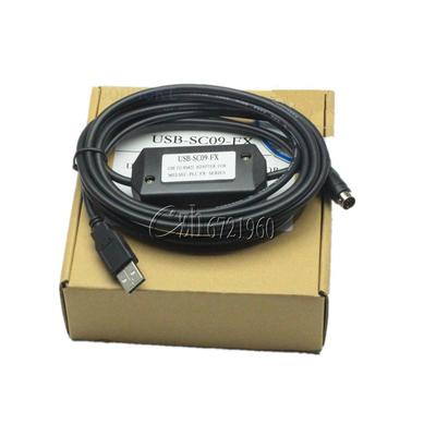 USB to RS422 8P Mini Din PLC Programming Cable for Mitsubishi USB