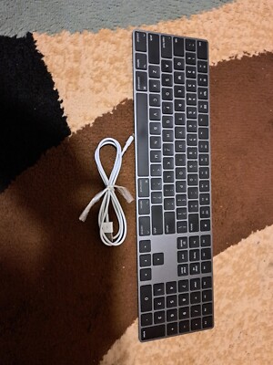 Apple Magic A1843 Wireless Keyboard Space Gray +Cable | eBay