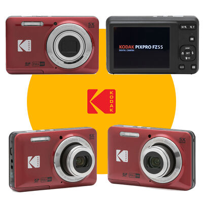 Kodak PIXPRO FZ55 Digital Camera (Red) Bundle 819900014075| eBay