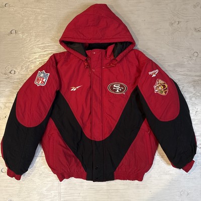 Vintage NFL 90s Reebok San Francisco 49ers Full Zip Hooded Jacket
