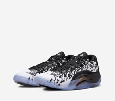 Men Nike Jordan Zion 3 Basketball Shoes Black/White/Laser Orange