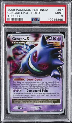 2009 POKEMON PLATINUM ARCEUS #97 GENGAR LV.X-HOLO PSA 9 | eBay