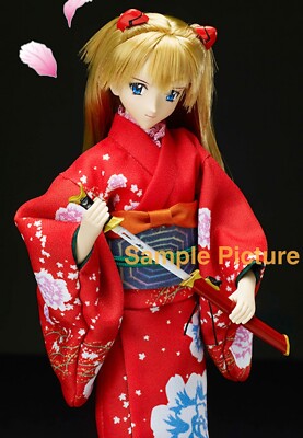 Evangelion Asuka Langley Kimono w/Japanese Sword Figure Doll