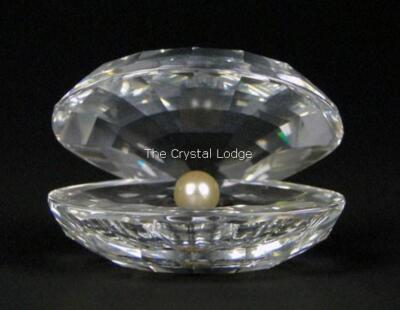 SWAROVSKI CRYSTAL OYSTER SHELL WITH PEARL LARGE 014389 MINT BOXED