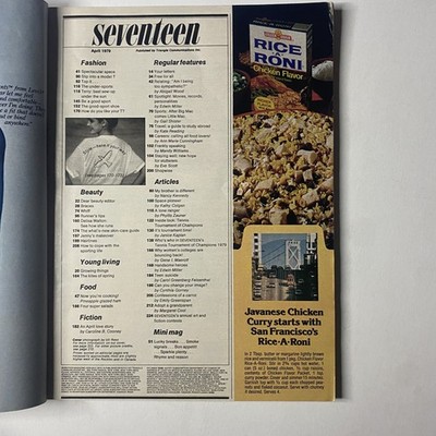 Seventeen Magazine April 1979 Skin-Care Guide Feature No Label | eBay