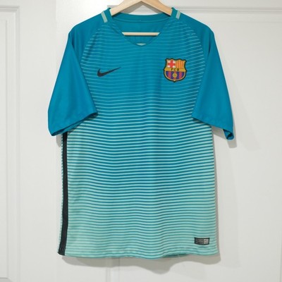 Nike Barcelona Mens 3rd Jersey 2016/17 Aqua 778854-388 Men's Size