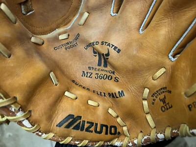 Mizuno MZ3600 Max Flex Leather Baseball Glove Profssn'l Model