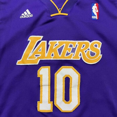 Vintage Adidas Steve Nash #10 LA Lakers Jersey Mens Large Purple