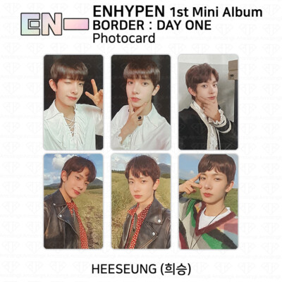 Enhypen 1st Mini Album Border Day One Official Photocard Dusk Dawn