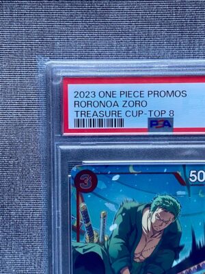 PSA 10 Roronoa Zoro OP01-013 Treasure Cup Top 8 Promo ONE PIECE