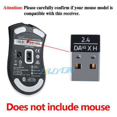 Mouse Adapter USB Receiver for Razer DeathAdder V2 X SuperSpeed