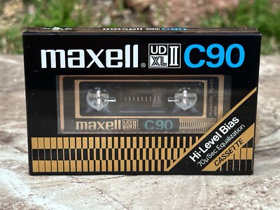 NEW 80's MAXELL UD XL II C90 High Bias Type 2 Blank Cassette Tape