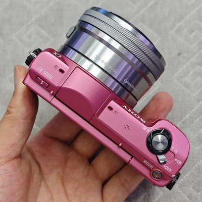 Sony Alpha a5000 Pink 20.1 MP Digital Camera with Sony OSS 16-50mm