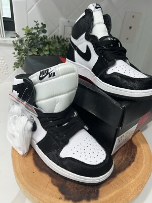 NIB Air Jordan 1 Retro OG High Twist Limited w/fur 5.5Y/woman's 7