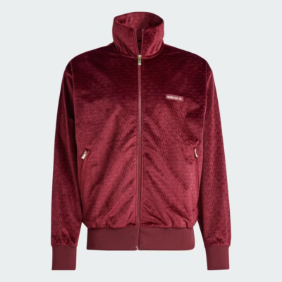 adidas Originals Monogram Plush Velour Track Top Jacket IX6736 | eBay