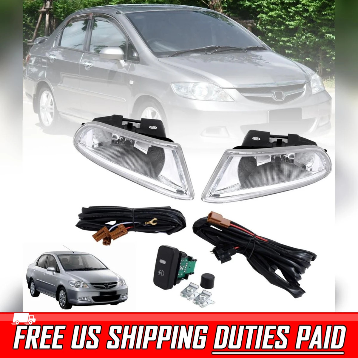 FITS HONDA CITY ZX FACELIFT GD6 GD8 2006-2008 FOG LAMP FRONT