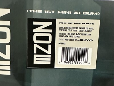 Jihyo Twice Zone Deep Sea Blue Vinyl LP w Poster & Slipmat | eBay