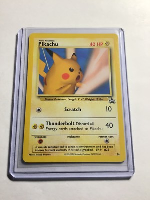 PIKACHU - Black Star Promo - 26 - Pokemon Card - NM - Pikachu! | eBay