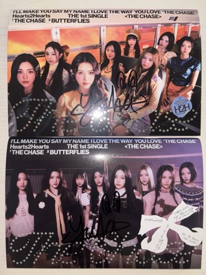 Hearts2Hearts [The Chase] YUHA Autographed Signed Album H2H Both