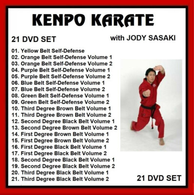 KENPO karate 21 DVD set Master Sasaki instructional training
