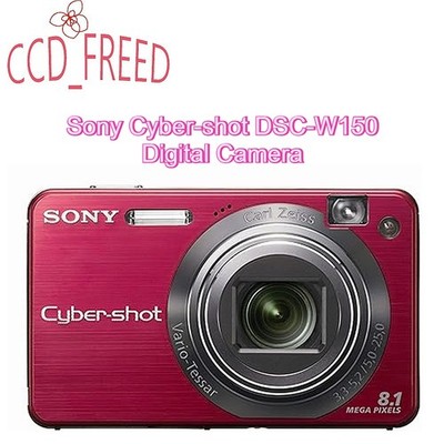 Sony Cyber-shot DSC-W150 Digital Camera 8.1MP 5x Optical Zoom Face