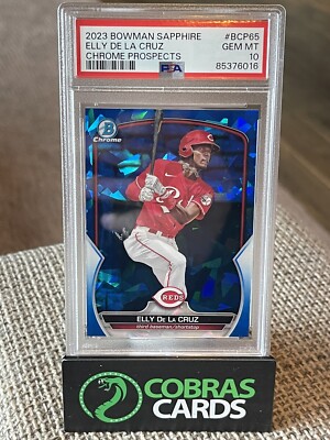 2023 Bowman Chrome Sapphire Elly De La Cruz Prospect #BCP65 PSA 10