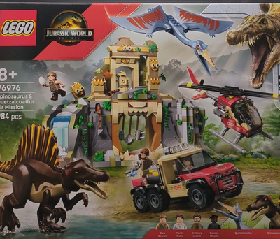 LEGO 76976 Jurassic World Spinosaurus & Quetzalcoatlus Air Mission