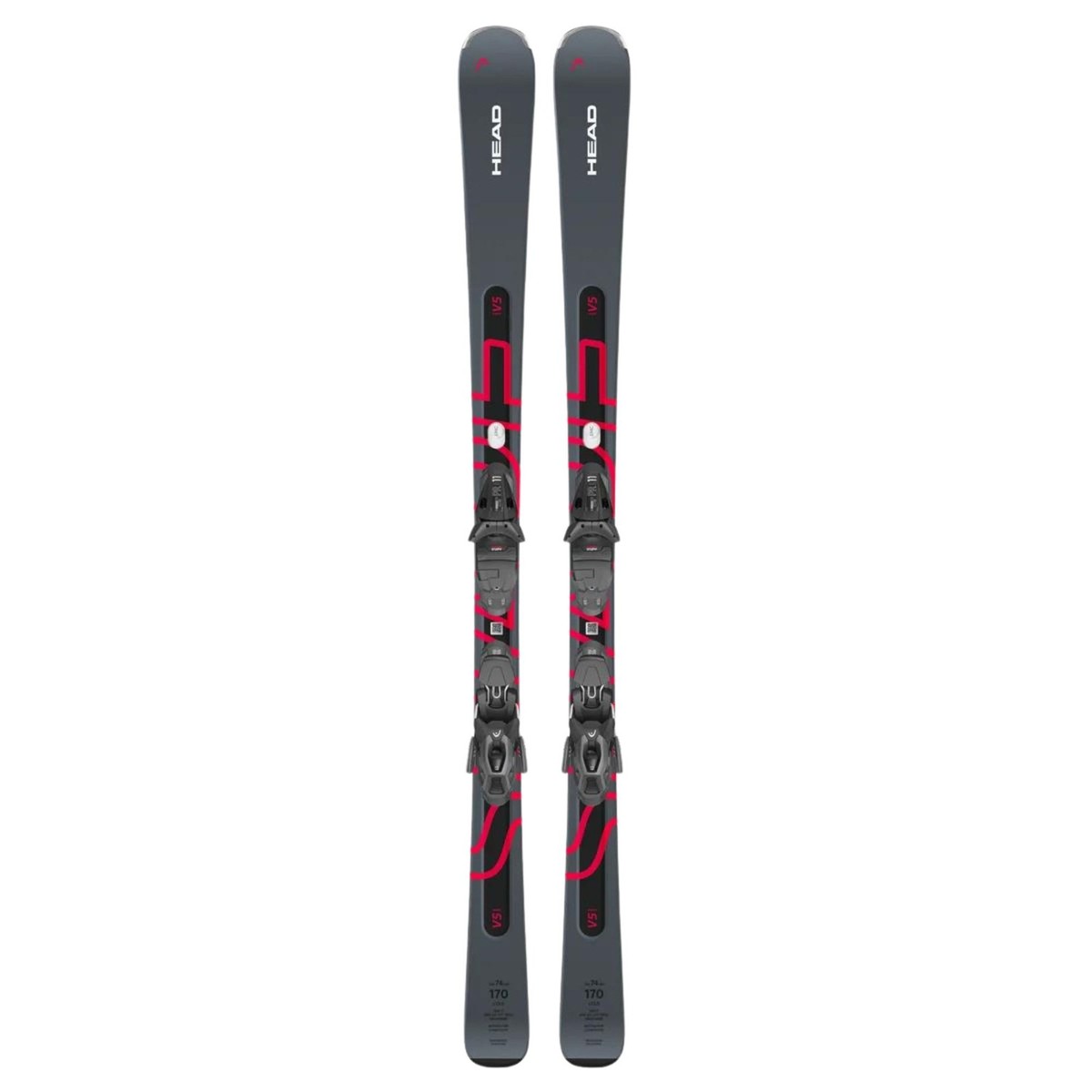 Head Shape e-V5 All-Mountain Skis, 170cm w/ PR 11 GW Bindings MY25